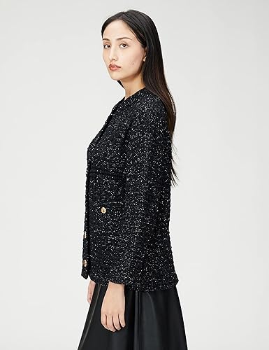 Amazon | [ダブルスタンダードクロージング] ラメニットジャケット